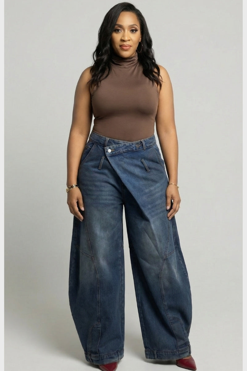 Sassy Sweep Denim Pants