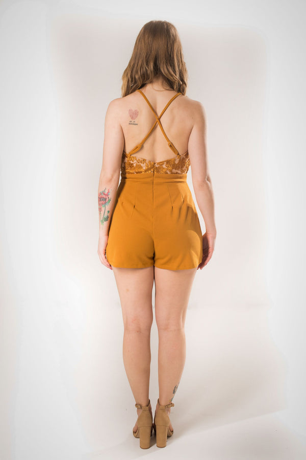 Lace Embroidered Romper