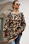 Khaki Leopard Sweater