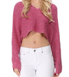 Knit Cropped Hoodie