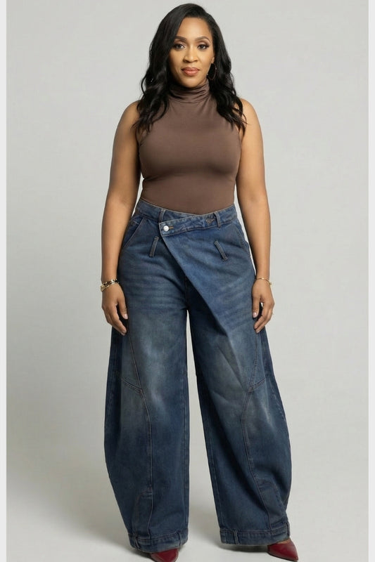 Sassy Sweep Denim Pants