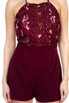 Lace Embroidered Romper