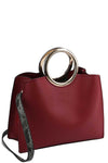 Smooth Textured Leather Handbag