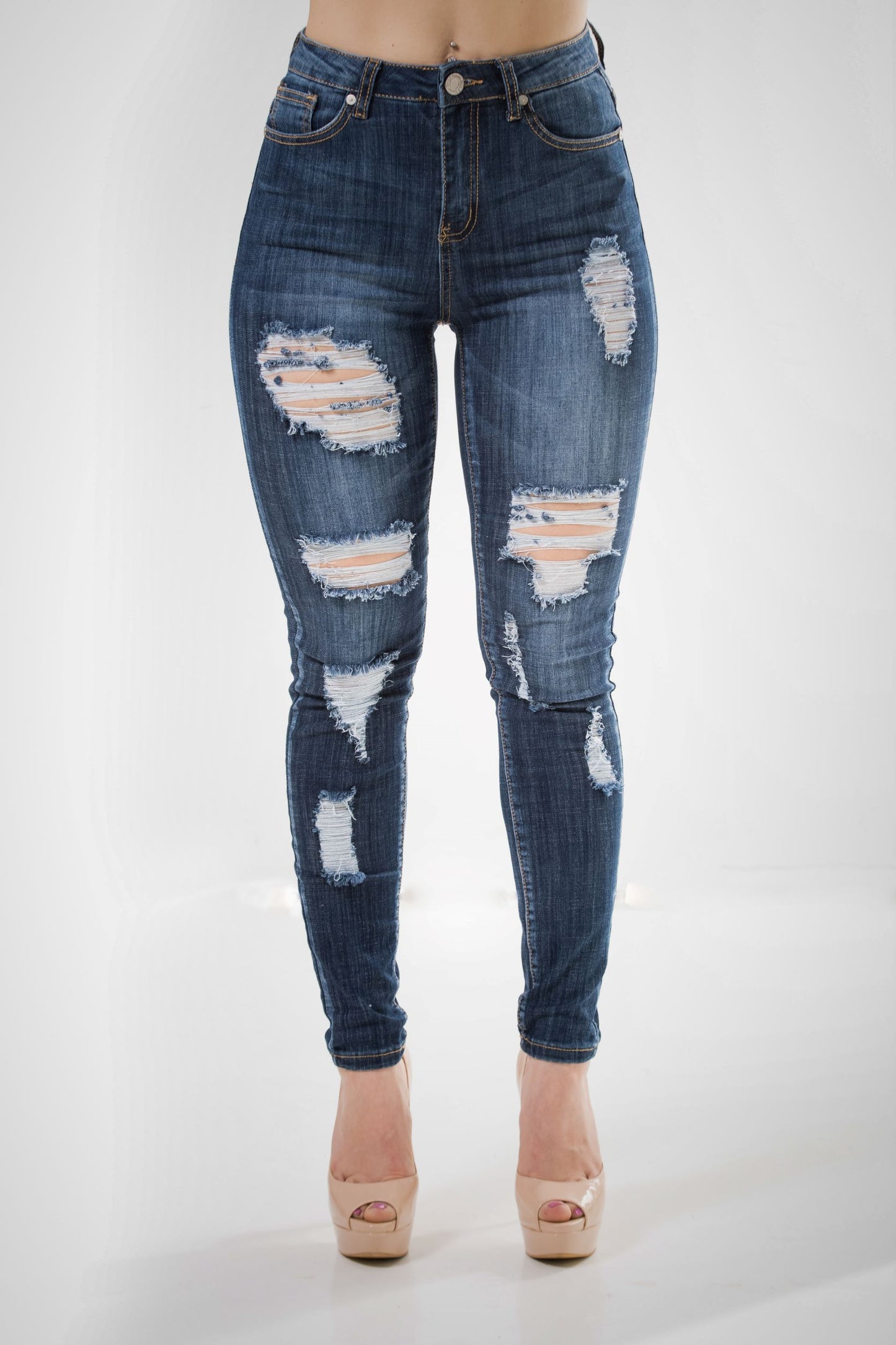 Denim Distressed Jeans