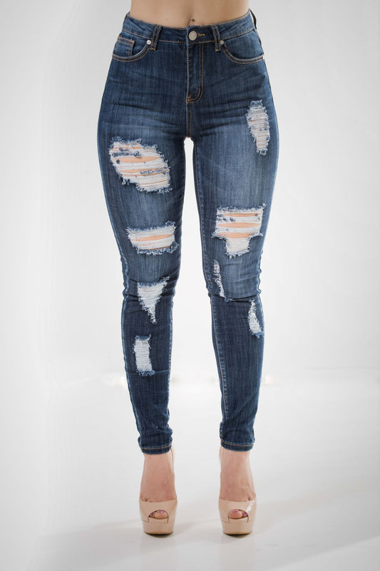 Denim Distressed Jeans