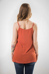 Sheer Mix Cami - Clay