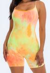 Tie-Dyed Strappy Romper