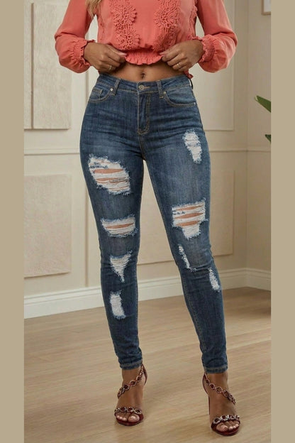 Denim Distressed Jeans
