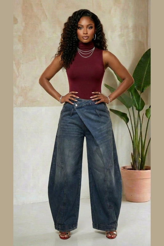 Sassy Sweep Denim Pants