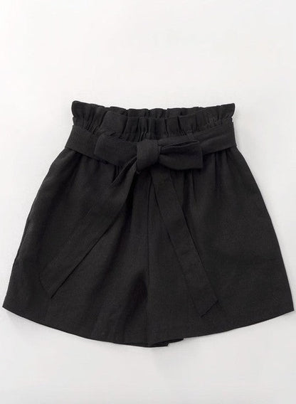 Linen Shorts - Black