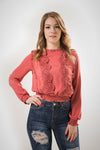 Lace Long Sleeve Blouse